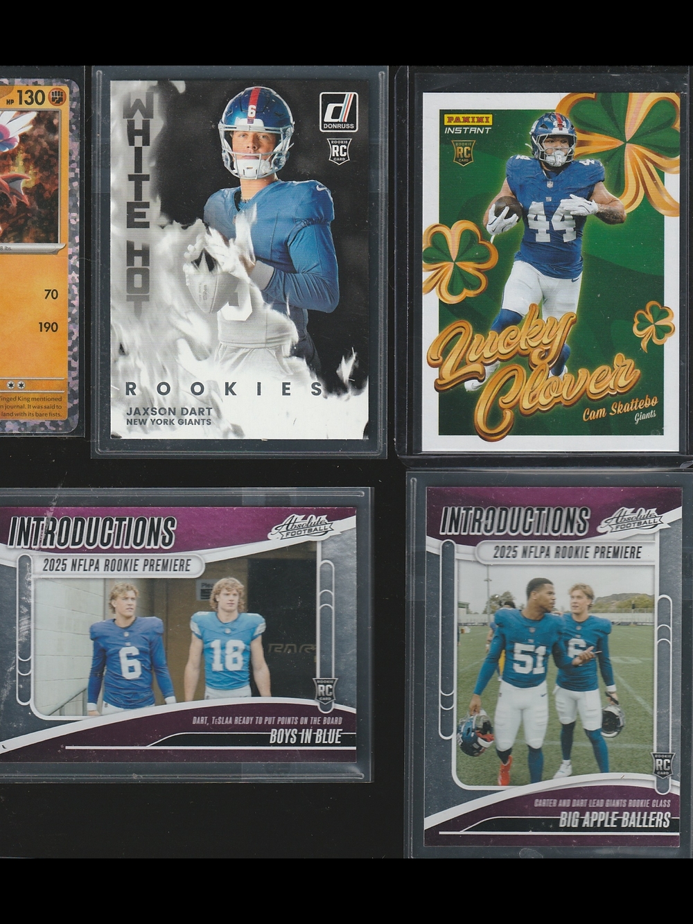 New York Giants Rookie LOT. CAM SKATTEBO JAXSON DART